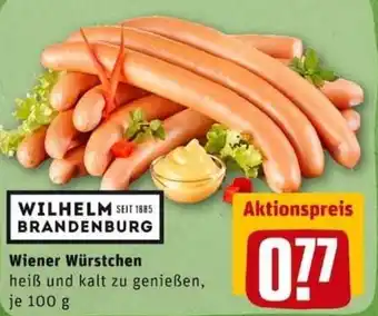 REWE City Wiener Würstchen 100g Angebot