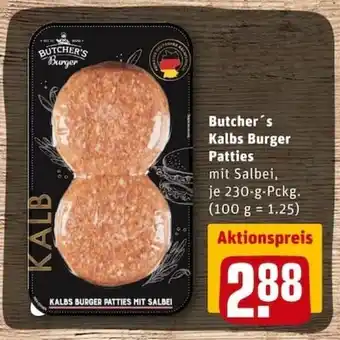 REWE City Butcher's Kalbs Burger Patties 230g Angebot