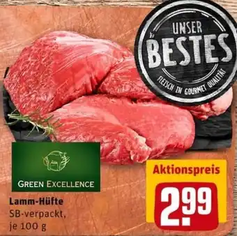 REWE City Green Execellence Lamm-Hüfte 100g Angebot