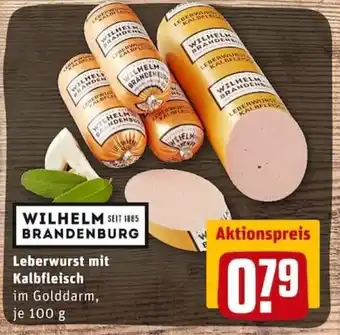 REWE City Leberwurst mit Kalbfleisch 100g Angebot