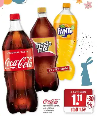 Wasgau Coca-Cola 1,5L Flasche Angebot