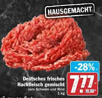 Hit Deutsches Frisches Hackfleisch gemischt 1kg Angebot