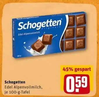 REWE City Schogetten 100g Angebot