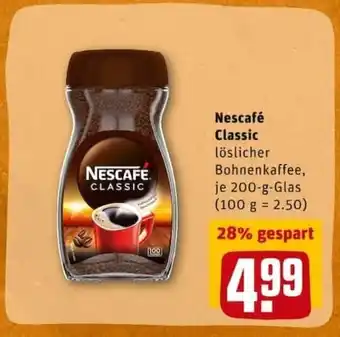 REWE City Nescafé Classic 200g Glas Angebot