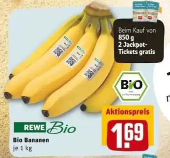 REWE City Bio Bananen 1kg Angebot