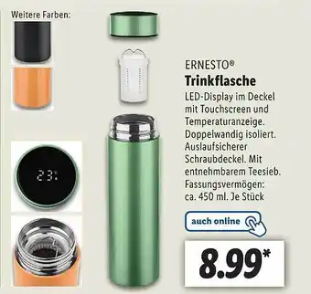 Lidl Ernesto Trinkflasche Angebot