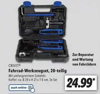 Lidl Crivit Fahrrad-werkzeugset, 20tlg Angebot