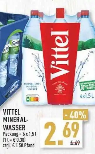 Marktkauf Vittel Mineralwasser Angebot