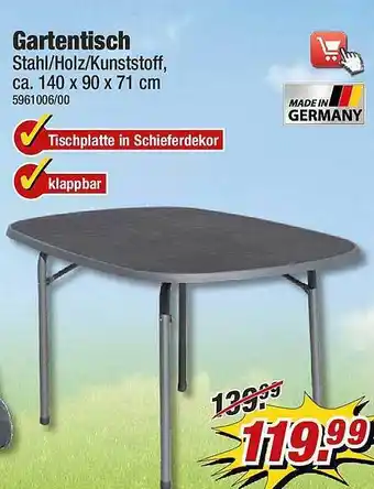 Poco Gartentisch Angebot