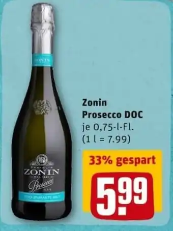 REWE City Zonin Prosecco DOC 0,75L Angebot