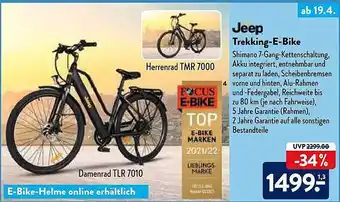 Aldi Nord Jeep Trekking-e-bike Angebot