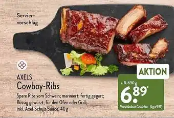 Aldi Nord Axels Cowboy-ribs Angebot