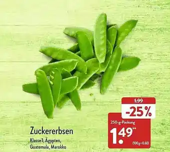 Aldi Nord Zuckererbsen Angebot