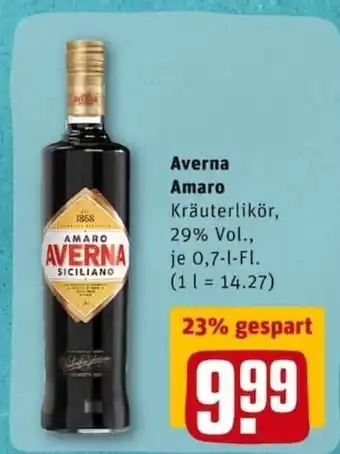 REWE City Averna Amaro 0,7L Angebot