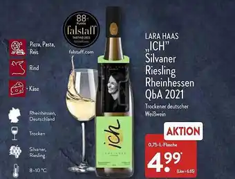 Aldi Nord Lara Haas „ich“ Silvaner Riesling Rheinhessen Qba 2021 Angebot