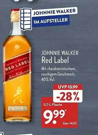 Aldi Nord Johnnie Walker Red Label Angebot