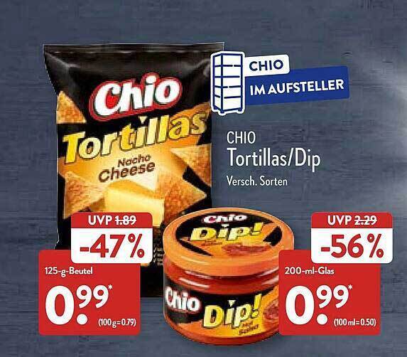 Chio Tortillas Oder Dip Angebot bei Aldi Nord