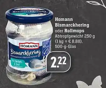 Edeka Homann Bismarckhering Oder Rollmops Angebot