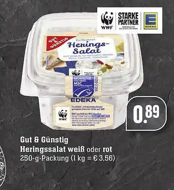 Edeka Gut & Günstig Heringssalat Weiß Oder Rot Angebot