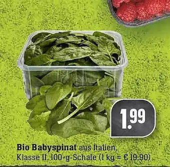 Edeka Bio Babyspinat Angebot