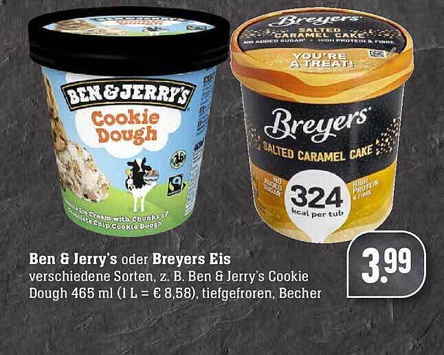 Ben & Jerry's Breyers Eis Angebot bei Edeka