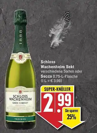 Edeka Schloss Wachenheim Sekt Oder Secco Angebot