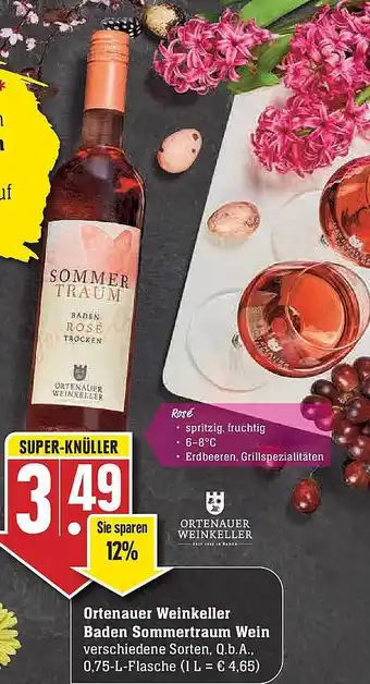 Edeka Ortenauer Weinkeller Baden Sommertraum Wein Angebot