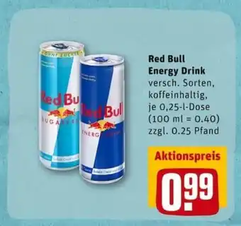 REWE City Red Bull Energy Drink 0.25L Angebot