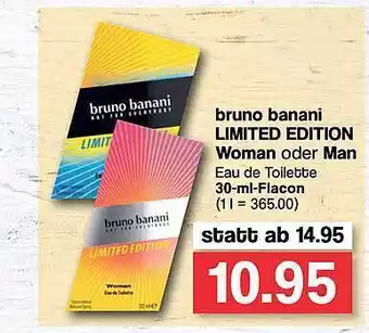 Famila Nord West Bruno Banani Limited Edition Woman Oder Man Eau De Toilette Angebot