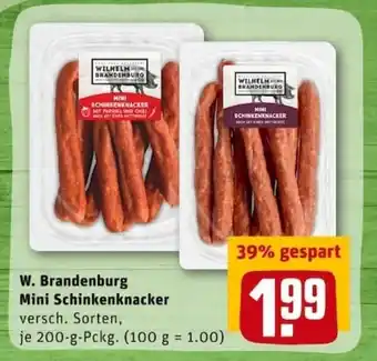 REWE City W. Brandenburg Mini Schinkenknacker 200g Angebot