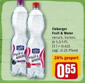 REWE City Ileburger Fruit & Water 1,5L Angebot