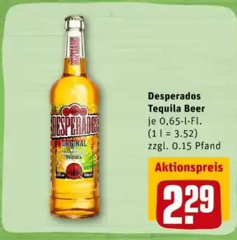 REWE City Desperados Tequila Beer 0,65L Angebot