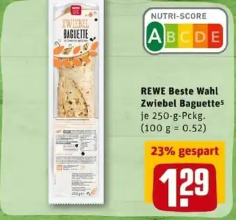 REWE City Rewe Beste Wahl Zwiebel Baguette 250g Angebot