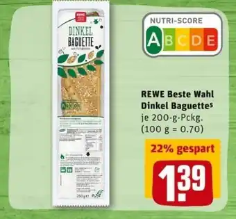 REWE City Rewe Besta Wahl Dinkel Baguette 200g Angebot