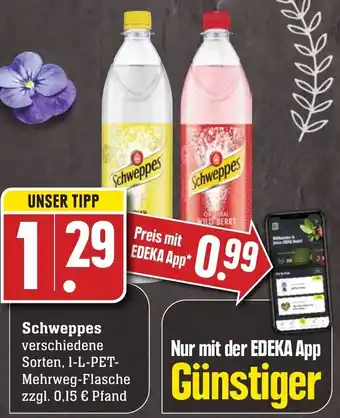 Edeka Neukauf Schweppes 1L Angebot