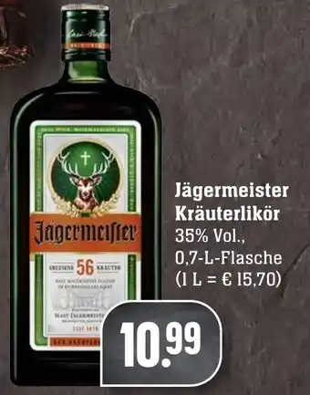 Edeka Neukauf Jägermeister Kräuterlikör 0,7L Flasche Angebot