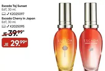 Galeria Escada Taj Sunset EdT, 30 ml oder Escada Cherry in Japan EdT, 30 ml Angebot