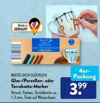 Aldi Süd Bastel Dich Glücklich Glas- Porzellan- Oder Terrakotta-marker Angebot