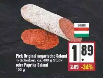 Edeka Pick Original Ungarische Salami Oder Paprika Salami Angebot