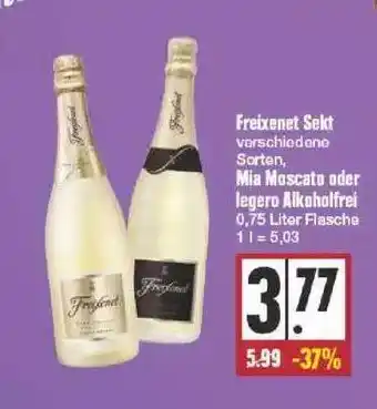 Edeka Freixenet Sekt, Mia Moscato Oder Legero Alkoholfrei Angebot