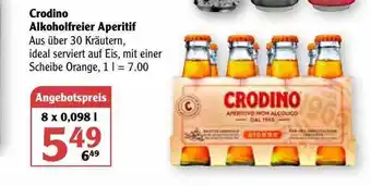 Globus Crodino Alkoholfreier Aperitif Angebot