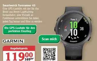 Globus Garmin Smartwatch Forerunner 45 Angebot