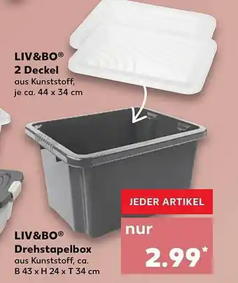 Kaufland Liv&bo 2 Deckel Oder Drehstapelbox Angebot