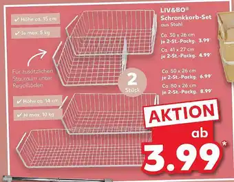 Kaufland Liv&bo Schrankkorb-set Angebot