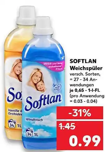 Kaufland Softlan Weichspüler Angebot