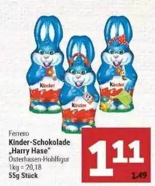 Marktkauf Ferrero Kinder Schokolade „harry Hase” Angebot