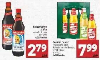 Marktkauf Rotbäckchen Säfte Oder Beckers Bester Angebot