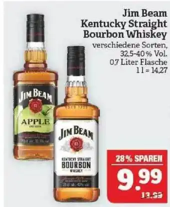 Marktkauf Jim Beam Kentucky Straight Bourbon Whiskey Angebot