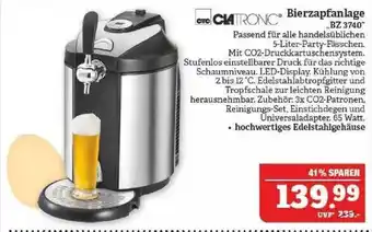 Marktkauf Ctc Ciatronic Bierzapfanlage „BZ 3740” Angebot