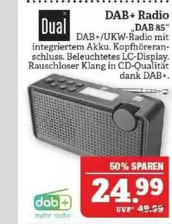 Marktkauf Dual Dab+ Radio „dab 85“ Angebot